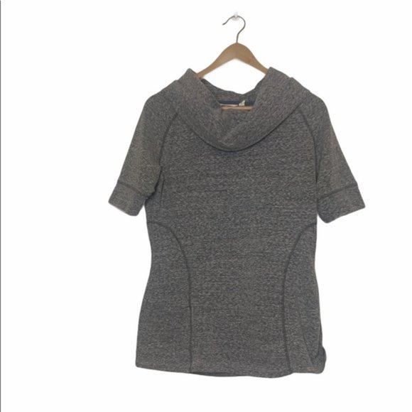 Athleta | Coronado Cowl Short Sleeve Athletic Shirt | Gray | Medium - Picture 1 of 6